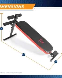 Utility Slant Board Exercise Bench for Strength Training and Home Gym Workouts