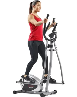 Legacy Stepping Elliptical Machine, Total Body Cross Trainer, Low Impact Exercise Equipment with Optional SunnyFit App