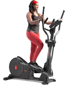 Elliptical Cross Trainer Exercise Machine, Full Body Low-Impact and 24-Unique Workout Modes with Optional Exclusive SunnyFit