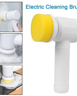 Bathroom Wash Brush Electric Cleaning Brush Kitchen Cleaning Tool Cleaner Sink 5-in-1 USB Type Bathtub Brush Handheld