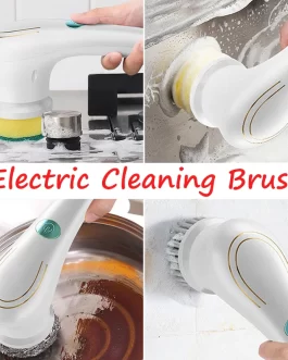 5 In 1 Electric Cleaning Brush Multifunction Bathroom Wash Kitchen Dryer VentCleaning Tool USB Charged Dishwashing Brush Bathtub